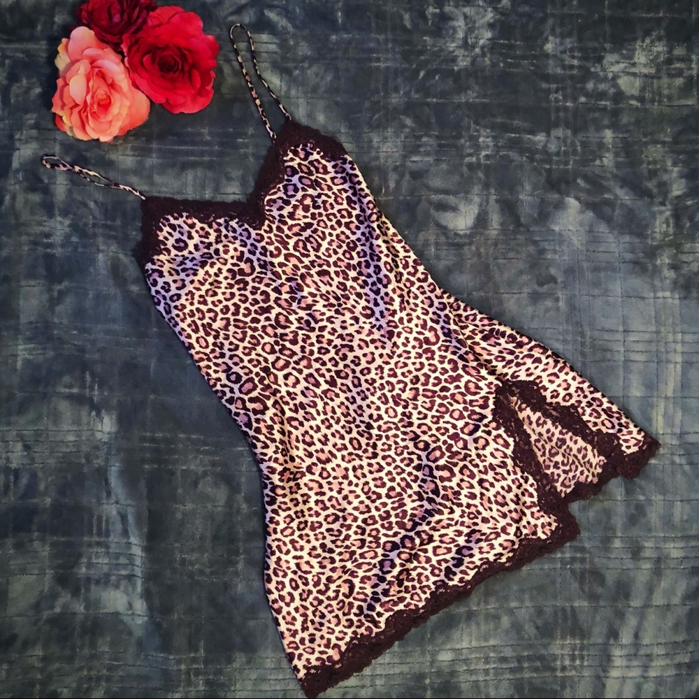 Victoria’s Secret Pink Leopard Print Slip/Nightie